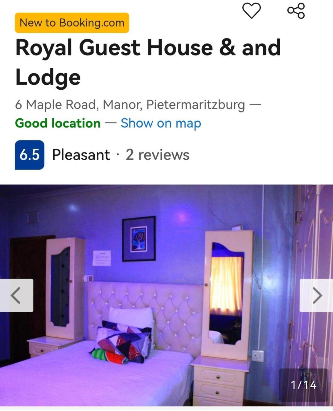 Royal Guest House & And Lodge Pietermaritzburg Buitenkant foto